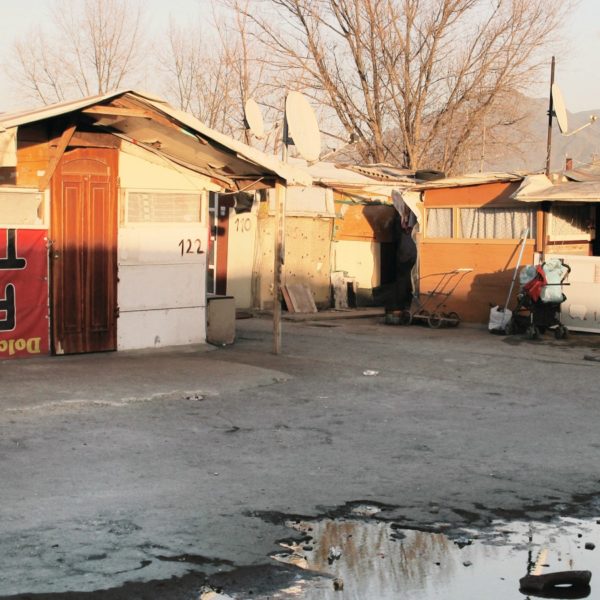 Daily life inside the Roma camp in Gianturco, one of the two areas in danger of evacuation because the soil where houses rise is now property of a Chinese company who exercised its own property rights. Gianturco, March 2017.